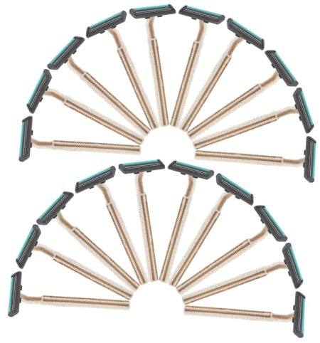 Beaupretty 20 Sätze Rasierschaum Für Rasierer Damen Rasierer Haarschneider Für Männer Rasierer Für Achselhaare Manueller Körperrasierer Armhaarrasierer Kleiner Haarschneider Metall Beige