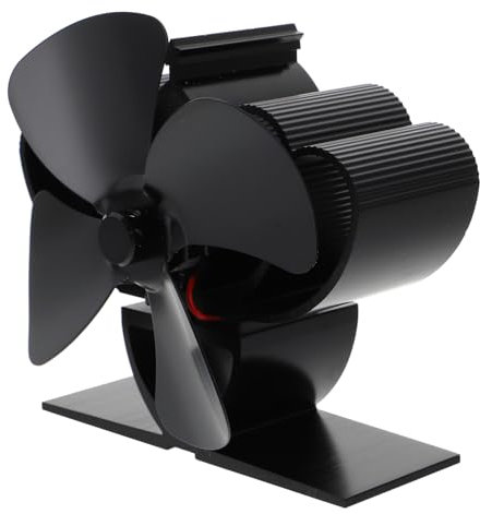TOGEVAL Fireplace Heat-powered Fan Mini Stove Fan Warm Stove Thermal Energy to