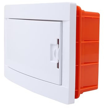 RSE Unterputz-Verteilerkasten mit weißer Tür IP20 IK10 1 Reihig 8 Module/PLE (Platzeinheiten)