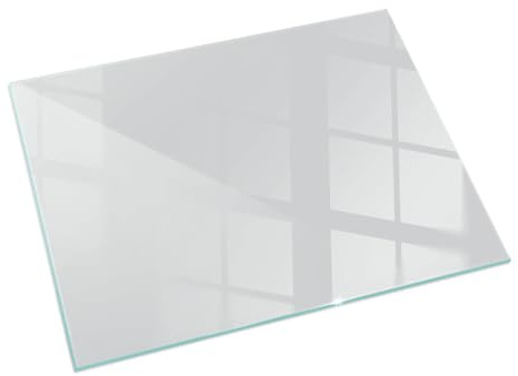 Kamin Bodenplatte 60x40 cm Bodenbelag Thermischer Schutz Wasserdicht Fleckenbeständigkeit Wohnzimmer Sicherungsblech Glas Herdboden Polierte Kanten - Farbe Grau