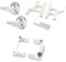 PLOQAZEH per Tamiya CC01 1/10 Supporto per Mozzo Anteriore in Metallo con Tazza C Braccio di Sospensione Set di Accessori per Auto Cingolate RC RC Articolazione sterzo