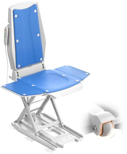 VOCIC Aufstehhilfen AX10, Elektrischer Aufstehsessel mit Aufstehhilfe und Rollen, sicheres Aufstehen vom Boden, tragbar & klappbar, 0–50 cm höhenverstellbar, bis 140 kg, für Senioren & Zuhause