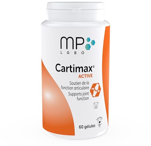 MP Labo Cartimax® Active 60 Gélules | Soutien de la Fonction Articulaire pour Chiens