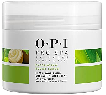 OPI PRO SPA, Exfoliating Sugar Scrub, Scrub Esfoliante per Piedi e Gambe, Formula Idratante, Pelle Luminosa e Morbida, 249gr