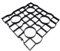 rg-vertrieb Rasengitter 50x50x2,5 cm - Modernes, ökologisches Rasengitter aus Polyethylen (PE) - Schwarz - 0,25 m² (1 Stück)