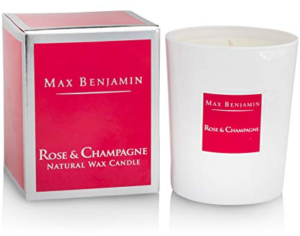 Max Benjamin - Natürliche Luxuskerze mit Rose und Champagner - C38