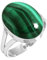 Jeweloporium 925 Silber Ringe für Damen Grün Echt Malachit mit Stein Boho Silber Ringe Größe 60(19.1) Halloween Geschenk Handgefertigt Schmuck