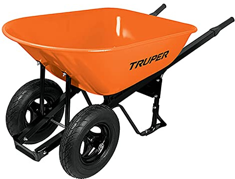 120L Metal Wheelbarrow, Double Neutral Wheel