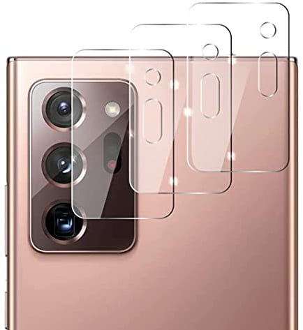 QUITECO Kamera Schutz Glas für Samsung Galaxy Note 20 Ultra/Note 20 Ultra 5G [3 Stück] Panzer Schutzfolie Linsenschutz Kameraglas