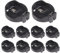 AOICRIE 10 STÜCKE CR2032 CR2025 Tragbare 3V Knopfzelle Knopfbatterie Halter Fall Adapter Clip Sockel Halter Container Box Fall Schwarz