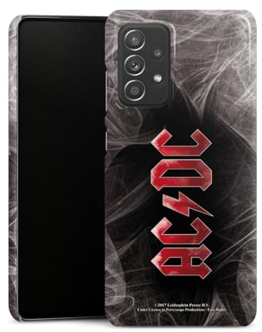 Premium Case kompatibel mit Samsung Galaxy A52s 5G Smartphone Handyhülle Schutzhülle glänzend ACDC Logo Fanartikel