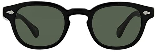 Vintange Sunglasses Sonnenbrille Modell MOSCOT JOHNNY DEPP TONY STARKS OSVALDO UV 400 NEU 2022, Schwarz , Medium