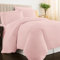 Pizuna 100% Cotton Emperor Duvet Cover Set Light Pink, 400 Thread Count Long Staple Cotton Duvet Cover 285x240cm, Soft Sateen Weave Quilt Cover with Button Closure (Emperor Duvet Cover)