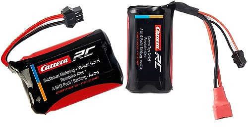 Carrera RC LiFePo4 AKKU 6,4V 900mAH 9,5A & Lifepo4 Akku 6,4v 1300mah 13a
