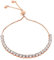 Heideman Armband Ardeo Damen - Aus hochwertigem Edelstahl roségold farbend poliert mit Stein weiss glänzend individuell verstellbar mit Verlängerungskettchen Armkette Damen funkelnd rosé goldfarbend