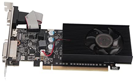 Sxhlseller Gaming Graphics Card, GT610 2GB DDR3 Graphics Card with 2560x1600 Resolution for DirectX11, 64bit 810MHZ Memory PCI Express2.0 Computer Graphics Card for Gaming PC