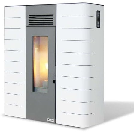 AMG Slim ZS- Stufa a pellet da 6 Kw Bianco
