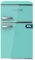 Cecotec Mini Frigorifero Retro Bolero CoolMarket 2D Origin 85 Verde. Capacità di 85L, LED interno, maniglia cromata, ripiani in vetro, controllo della temperatura e cassetto per verdure