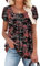 CHICZONE Womens Short Sleeve Tunic Tops for Leggings Loose Fit Summer Square Neck Blouse Shirts