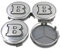 SHUOHONG 4 Stück Felgendeckel Radnaben-Mittelabdeckunge,für Brabus AMG 75MM Wasserdicht/Staubdicht Verschleißfest und Langlebig Autozubehör,A