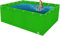 MaiBuL LNNW Pool oberirdischer Fischteich aus Segeltuch Fischteiche aus Segeltuch, temporäre Aufzuchtteiche for Salzwasserfische, Garten-Fischteiche for Eingraben, ohne Ständer(1x1x1m)