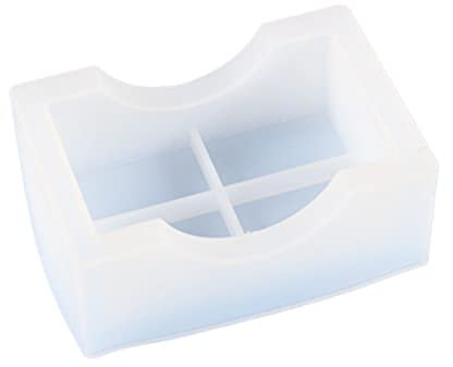 Pitadue Moules Dessous Verre en Résine Carrés en Silicone pour Moulage Résine Époxy Boîte Rangement Bijoux Bureau Moule Bricolage