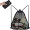 Butyeak Sac de Gym à Cordon Noir, Sac Filet en Nylon,Sacs de Sport à Cordon, Sac a Dos avec Cordon de Serrage, pour la Natation, la plongée, Le Voyage, la Salle de Sport (45 * 60cm)