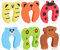 Mexgcom 6 Pièces Bloc-Porte Anti Pincement, Butoirs de Porte en Mousse, Bloc Porte Sécurité Bébé, Protection de Pince de Doigt pour Porte et Fenêtre, Protection Doigt Enfant Securite