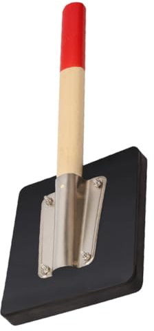 HONMEET Paving Rubber Hammer with Wooden Handle, Tiles Flattening Construction Tool, Rubber Clapper Board for Flooring Installation and Tile Laying