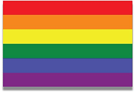 Magnet Me Up Gay Pride LGTBQ Regenbogen-Flagge Auto Magnetischer Aufkleber, 10.2x15.2 cm, robuster Automobil-Vinyl-Magnet für Auto, LKW, SUV, Unterstützung von LGBTQ, lichtbeständig, Automobil-Magnet
