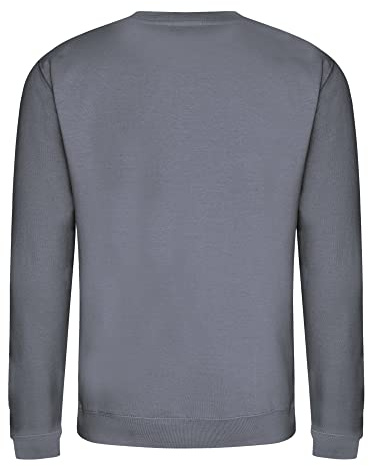 AWDis Men's Sweat Sweatshirt, Grey (Steel Grey), Large