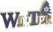 TEMPELWELT Deko Holzaufsteller Schriftzug Winter 23 x 11 cm, Holz Blau Weiß Natur, Landhausstil Aufsteller Dekoschild Holzschild Winterdeko