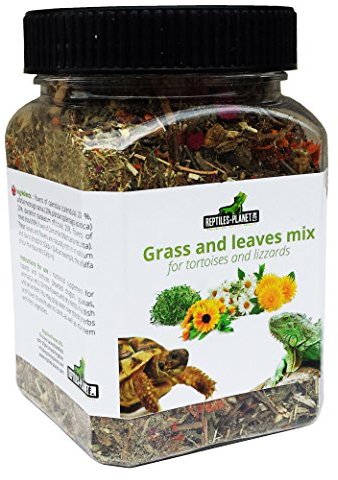 REPTILES PLANET - Grass and Leaves - Complément Alimentaire pour Lézards et Tortues - 150 g