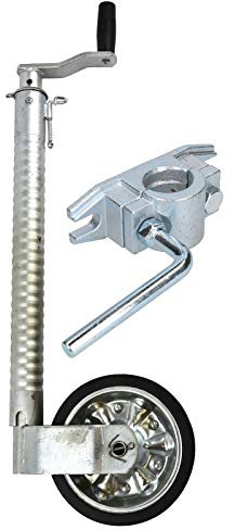 AB Tools 48mm Rueda Jockey estriada para Remolque con Abrazadera fundida 48mm_Costilla_TR021