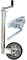 AB Tools 48mm Rueda Jockey estriada para Remolque con Abrazadera fundida 48mm_Costilla_TR021