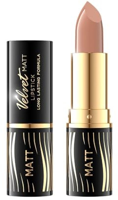 Eveline Cosmetics Velvet Matt Lippenstift - Nr. 500, Cremiges Matt Finish mit Candelillawachs und Vitamin E, Lang anhaltende Feuchtigkeit