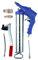 Bomba de grasa NEUMÁTICA + MANUAL pistola engrasadora 400 cc para taller, coche, bricolaje