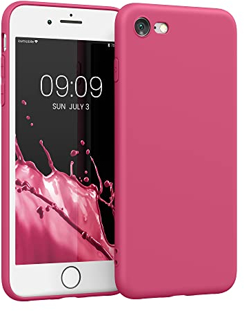 kwmobile Custodia Compatibile con Apple iPhone SE (2020/2022) / 8/7 Cover - Back Case per Smartphone in Silicone TPU - Protezione Gommata - rosa matt