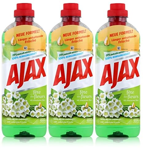 AJAX Allesreiniger Frühling Blumen - 3er Pack (3 x 1000 ml)