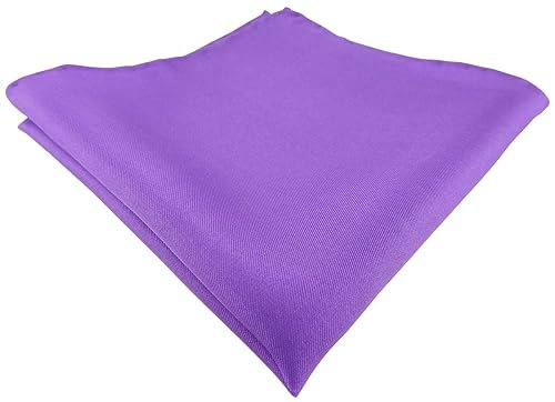 TigerTie Designer Einstecktuch handrolliert in lila einfarbig Uni