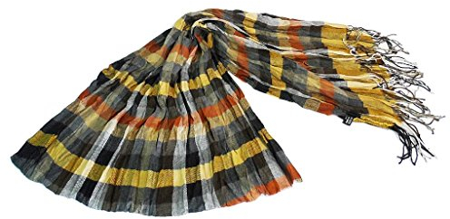 Laura Biagiotti Pasmina Herrenschal 728 Ocker Made in Italy, gelb, Unica