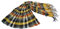 Laura Biagiotti Pasmina Herrenschal 728 Ocker Made in Italy, gelb, Unica