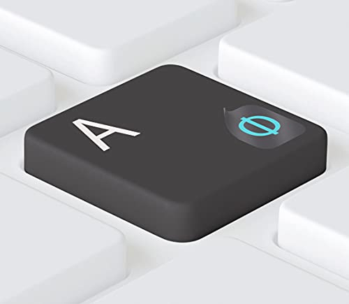Keystickers® | 5x6mm - Russische universelle Aufkleber für PC,- Laptop, & MacBook Tastaturen, Farbe HELLBLAU | ??????? ???????? ?? ?????????? | Russian Keyboard Stickers