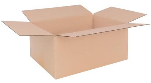 verpacking Faltkartons 330 x 240 x 160 mm KK 60 Braun [Größe und Stückzahl wählbar] 1-wellig mittelgroße Kartons 100 Stück