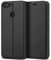 BEZ Cover per Huawei P Smart, Custodia Compatibile per Huawei P Smart 2017, Protettiva Portafoglio in Pelle con Porta Carta di Credito, Kick Stand, Chiusura Magnetica, Nero