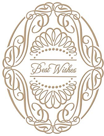 Spellbinders Glimmer Hot Foil Plate - Elegant Oval, 10.40 x 13.60 cm, WIZGLP-030