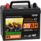 EXAKT Rasentraktor Batterie 35Ah 12V 350A/EN Aufsitzmäher Aufsitzrasenmäher Starterbatterie total wartungsfrei statt 30Ah 32Ah Plus Links