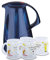 ROTPUNKT Der Prinz & Sein Fuchs Set | Milchglastasse 300 ml Inhalt | Handwäsche empfohlen | hochwertig | Isolierkanne Glaseinsatz (Motiv 2, Milchglas 2 Tassen)