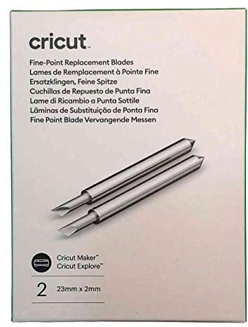 Cricut Cricut Explore Metall Ersatzklingen Feinspitze, 2 Einheiten - 23 mm x 2 mm, Metalllegierter Stahl