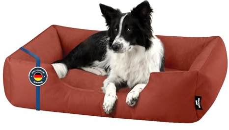 BedDog Hundebett Zara, Hundekissen mit abziehbaren waschbaren Bezug, Hundekorb, Hundesofa, für mittel-große Hunde, L